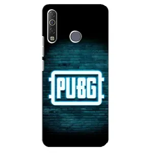 Чехол PUBG для Техно Камон 12 Ейр (AlphaPrint) (Лого PUBG)