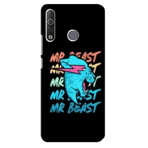 Чехлы Мистер Бист для Техно Камон 12 Ейр (logo Mr beast)