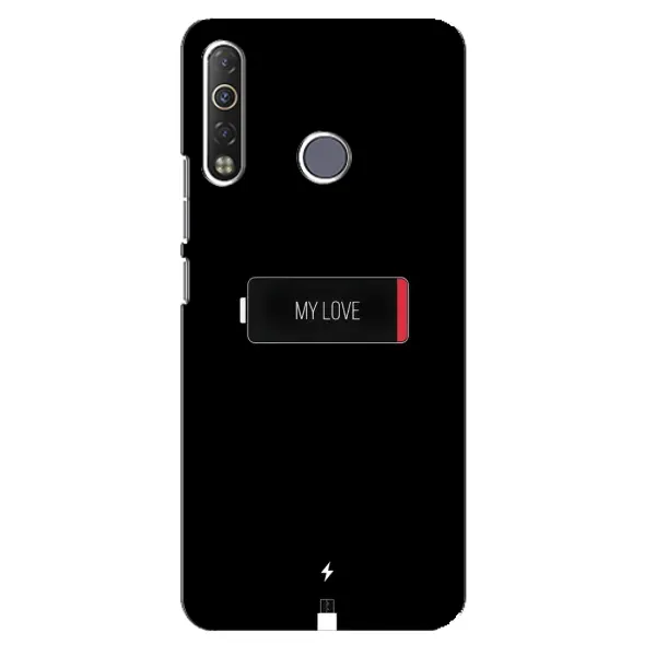 Чохол з принтом «Love battery» для TECNO Camon 12 Air CC6