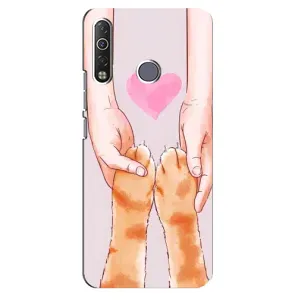 Чехол на Техно Камон 12 Ейр с Котами (VPrint) (Любовь к котикам)