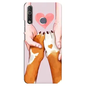 Чехлы с собаками для TECNO Camon 12 Air CC6 (VPrint) (Любовь к собакам)