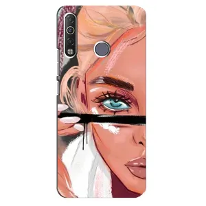 Чехол с печатью для TECNO Camon 12 Air CC6 - (Мода) (AlphaPrint) (Макияж)