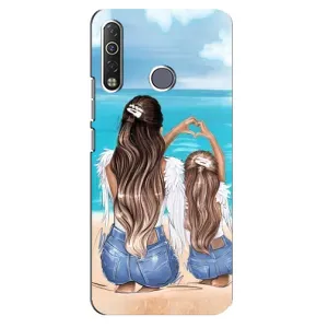 Чехол с печатью для TECNO Camon 12 Air CC6 - (Мама с ребенком) (AlphaPrint) (Мама с доченькой)