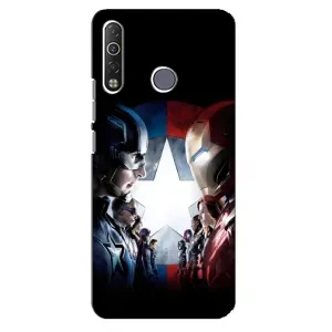 Чехлы с героями Марвел TECNO Camon 12 Air CC6 (VPrint) (Марвел стайл)