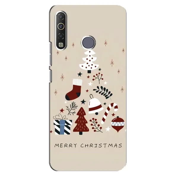 Чехол с принтом «Merry Christmas» для TECNO Camon 12 Air CC6 Чехол с принтом «Merry Christmas» для TECNO Camon 12 Air CC6