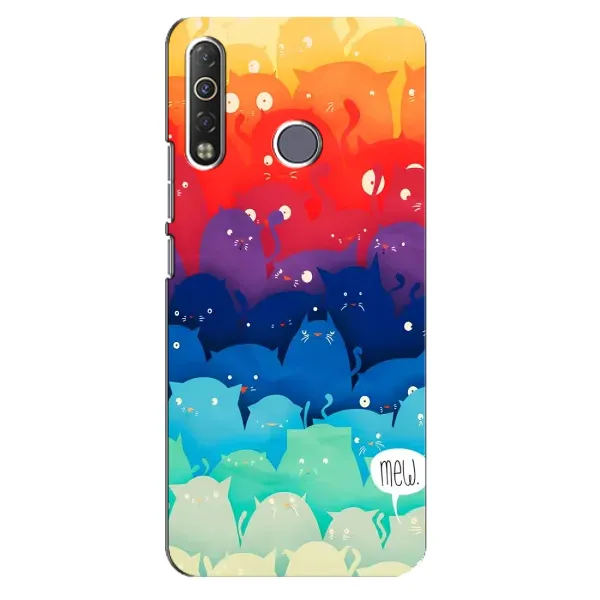 Чохол з принтом «Mew» для TECNO Camon 12 Air CC6 Чохол з принтом «Mew» для TECNO Camon 12 Air CC6
