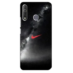 Чехол для TECNO Camon 12 Air CC6 - с принтом Найк (AlphaPrint) (Найк красный)