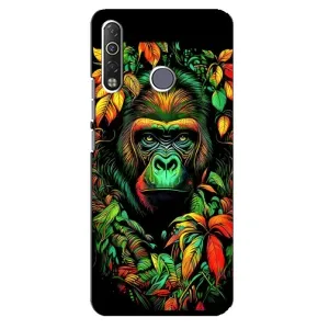 Чехол с Обезьянами TECNO Camon 12 Air CC6 - (AlphaPrint) (Обезьяна в тропиках)