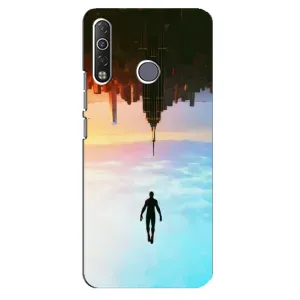 Чехол с человеком пауком для TECNO Camon 12 Air CC6 - (AlphaPrint) (Паук человек)