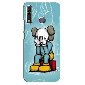 Чехлы для TECNO Camon 12 Air CC6 - Bearbrick Louis Vuitton (PREMIUMPrint) (Плач Bearbrick)