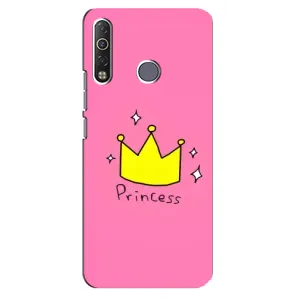 Чехол с картинкой (Стильные) для Техно Камон 12 Ейр - (AlphaPrint) (Princess)