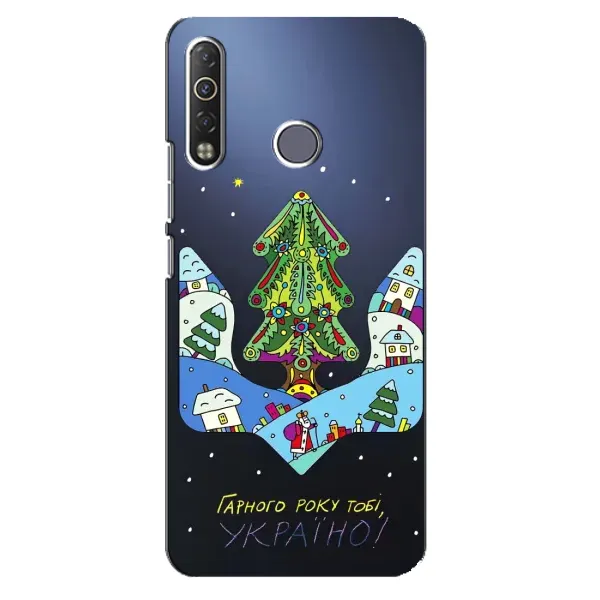 Чехол с принтом «Рождественский герб» для TECNO Camon 12 Air CC6