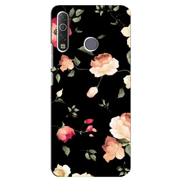Чехол с принтом «Розочки» для TECNO Camon 12 Air CC6 Чехол с принтом «Розочки» для TECNO Camon 12 Air CC6