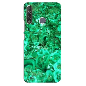 Мраморный чехол на TECNO Camon 12 Air CC6 (VPrint) (Салатный Мрамор)