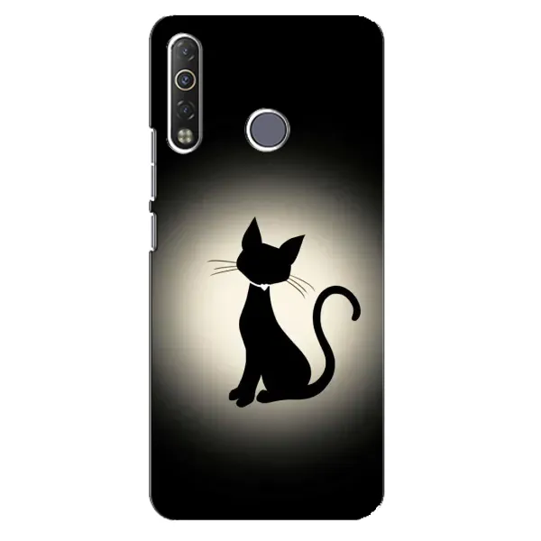 Чехол с принтом «Силуэт котика» для TECNO Camon 12 Air CC6 Чехол с принтом «Силуэт котика» для TECNO Camon 12 Air CC6