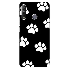 Чехлы с собаками для TECNO Camon 12 Air CC6 (VPrint) (Следы собаки)