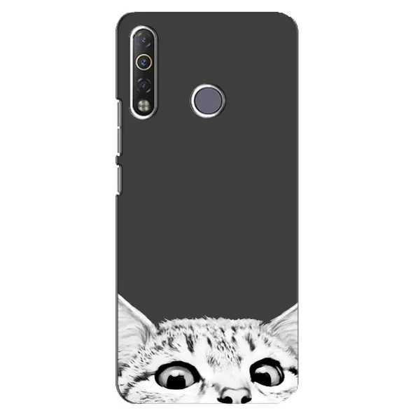 Чохол з принтом «Виглядає котик» для TECNO Camon 12 Air CC6 Чохол з принтом «Виглядає котик» для TECNO Camon 12 Air CC6