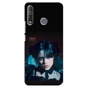 Чехлы Венсдей на TECNO Camon 12 Air CC6 Уэнсдей (AlphaPrint) (взгляд Уэнздей)