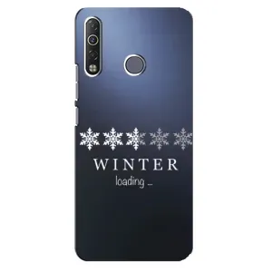 Зимние Чехлы для Техно Камон 12 Ейр - прозрачный фон (Winter loading)