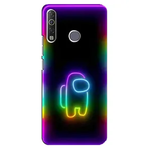 Чехол Амонг Ас для TECNO Camon 12 Air CC6 (AlphaPrint) (Яркий скин)
