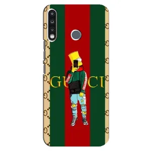 Брендновые Чехлы для TECNO Camon 12 CC7 - (PREMIUMPrint) (Барт ГУЧЧИ)