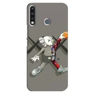 Чехлы для TECNO Camon 12 CC7 - Bearbrick Louis Vuitton (PREMIUMPrint) (Беарбрик Джордан)