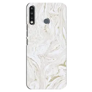 Мраморный чехол на TECNO Camon 12 CC7 (VPrint) (Белый мрамор)