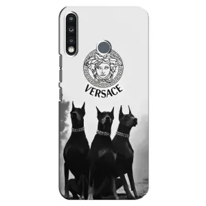 Чехлы VERSACE для Техно Камон 12 СС7 (PREMIUMPrint) (Доберман Версаче)