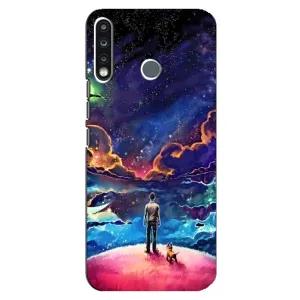 Космические Чехлы для Техно Камон 12 СС7 (VPrint) (Галактический вид)