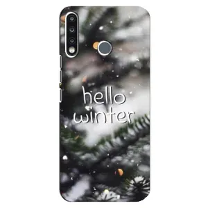 Новогодние, Праздничные Чехлы для TECNO Camon 12 CC7 - 2024 год (Hello winter)