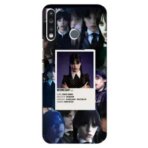 Чехлы Венсдей на TECNO Camon 12 CC7 Уэнсдей (AlphaPrint) (коллаж Уэнздей)