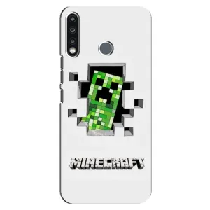 Чехол Майнкрафт на TECNO Camon 12 CC7 (AlphaPrint) Minecraft (крипер Майнкрафт)