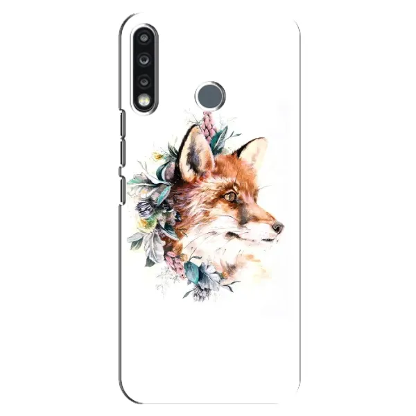 Чехол с принтом «Лисичка в цветочках» для TECNO Camon 12 CC7 Чехол с принтом «Лисичка в цветочках» для TECNO Camon 12 CC7