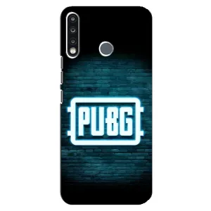 Чехол PUBG для Техно Камон 12 СС7 (AlphaPrint) (Лого PUBG)