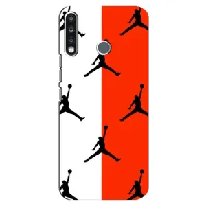 Чехлы для TECNO Camon 12 CC7 - с картинкой JORDAN (AlphaPrint) (Лого Джордан)