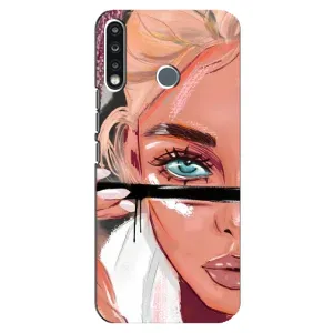 Чехол с печатью для TECNO Camon 12 CC7 - (Мода) (AlphaPrint) (Макияж)