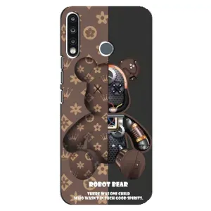Крутые Чехлы Луи Виттон для TECNO Camon 12 CC7 (AlphaPrint) (Медведь Луи Витон)