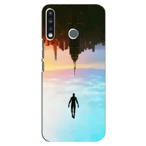 Чехол с человеком пауком для TECNO Camon 12 CC7 - (AlphaPrint) (Паук человек)