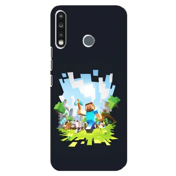 Чохол з принтом «персонажі Minecraft» для TECNO Camon 12 CC7