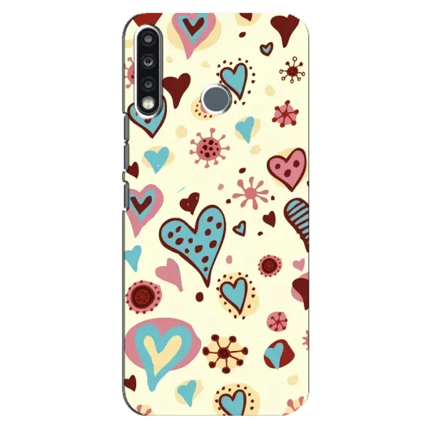 Чохол з принтом «Сердечки» для TECNO Camon 12 CC7 Чохол з принтом «Сердечки» для TECNO Camon 12 CC7