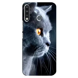 Чехлы с Котиками для TECNO Camon 12 CC7 (VPrint) (Серый Кот)