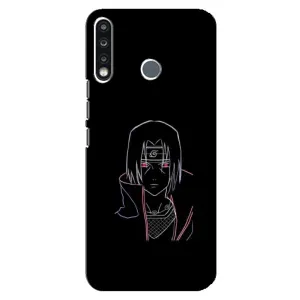 Чехлы на тему: Итачи Учиха для TECNO Camon 12 CC7 (AlphaPrint) (силуэт Итачи)
