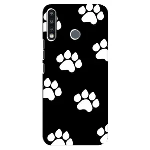Чехлы с собаками для TECNO Camon 12 CC7 (VPrint) (Следы собаки)