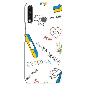 Чехлы Доброго вечора, ми за України для Техно Камон 12 СС7 (AlphaPrint) (Стикер)