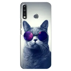 Чехол с принтом для TECNO Camon 12 CC7 (AlphaPrint) Модные коты (Стильный кот)