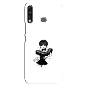 Чехлы Венсдей на TECNO Camon 12 CC7 Уэнсдей (AlphaPrint) (танец Уэнздей)