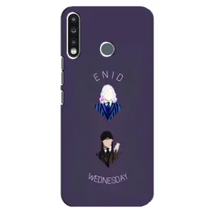 Чехлы Венсдей на TECNO Camon 12 CC7 Уэнсдей (AlphaPrint) (Уэнздей и подруга)