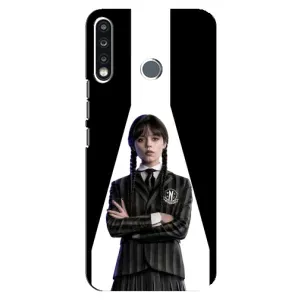Чехлы Венсдей на TECNO Camon 12 CC7 Уэнсдей (AlphaPrint) (W-Wednesday)