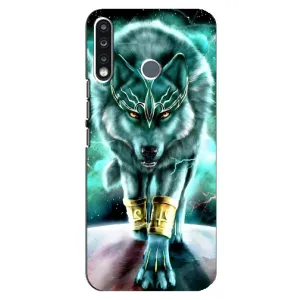 Защитные чехлы для Техно Камон 12 СС7 (AlphaPrint) (ХИТ продаж) ВОЛК (Яркий волк)