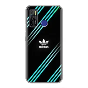 Чохли Адидас для TECNO Camon 15 Air (AlphaPrint) (Адідас з полосами)